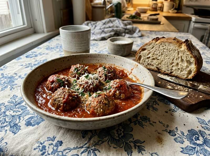 Albóndigas Caseras en Salsa de Tomate Tradicional