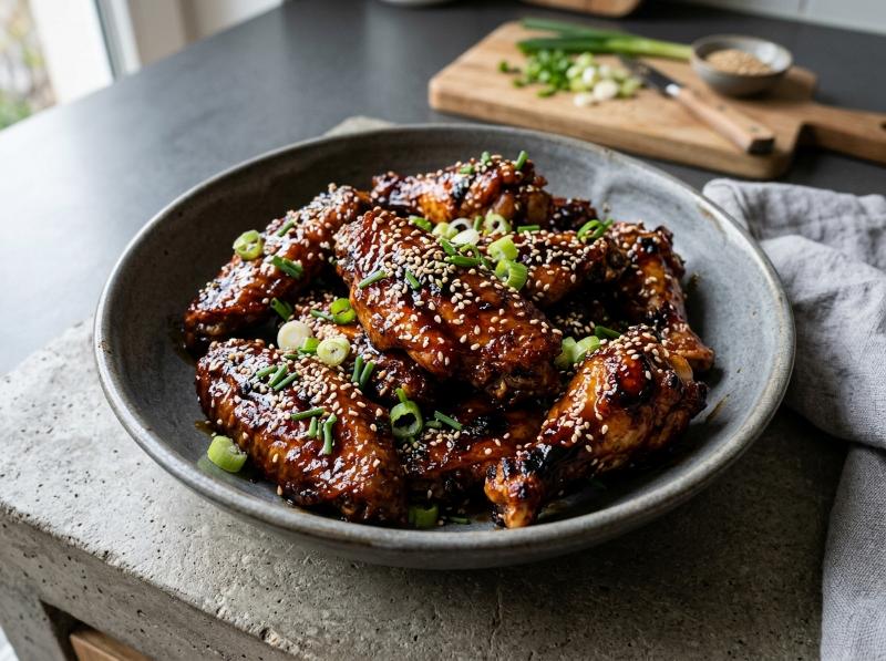 Alitas de Pollo al Caramelo y Soja en Thermomix (Glaseadas, Tiernas y Crujientes)