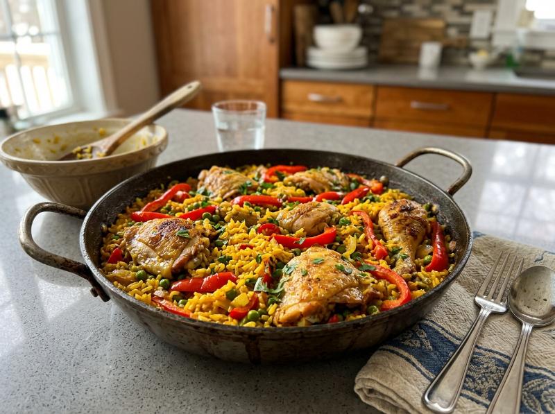Arroz con Pollo Casero Tradicional: Sabor Intenso y Grano Suelto
