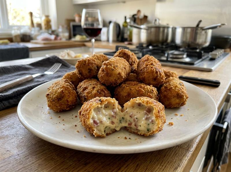 Croquetas Caseras de Jamón Ibérico Cremosas y Crujientes