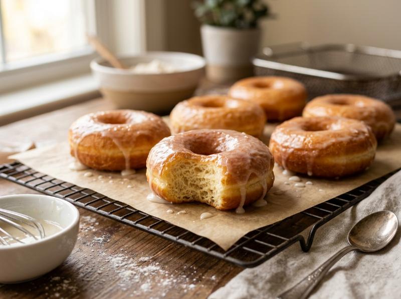Donuts Caseros en Airfryer (Tiernos, Esponjosos y con Glaseado Clásico)