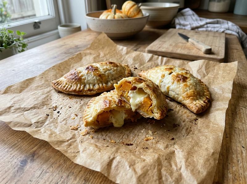 Empanadillas de Calabaza y Cabra en Airfryer: Masa Crujiente