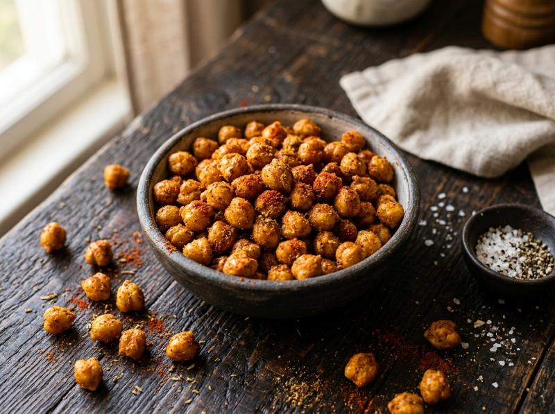 Garbanzos Crujientes en Airfryer (Snack Saludable, Especiado y Rápido)