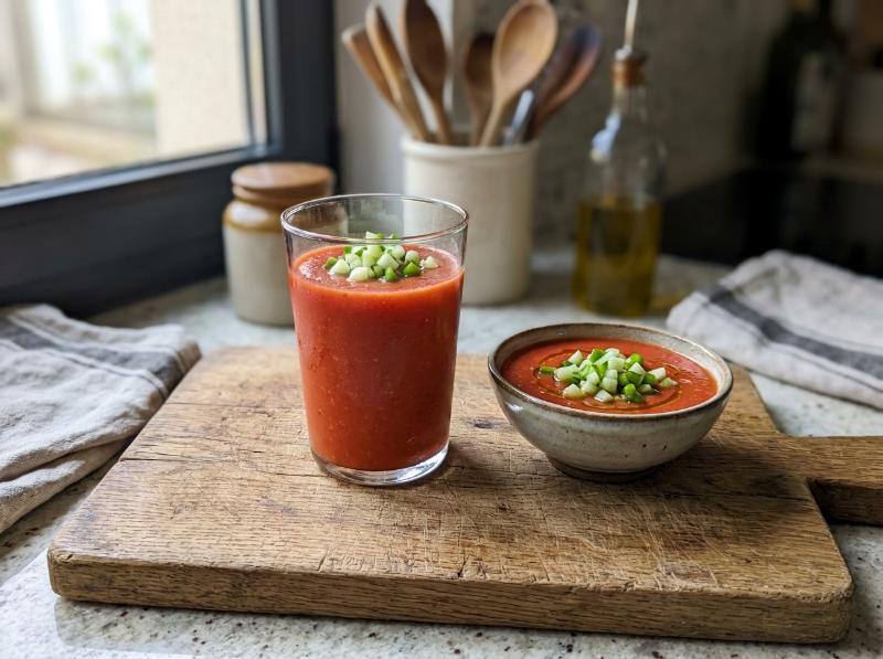 Gazpacho Andaluz Tradicional y Refrescante en Thermomix