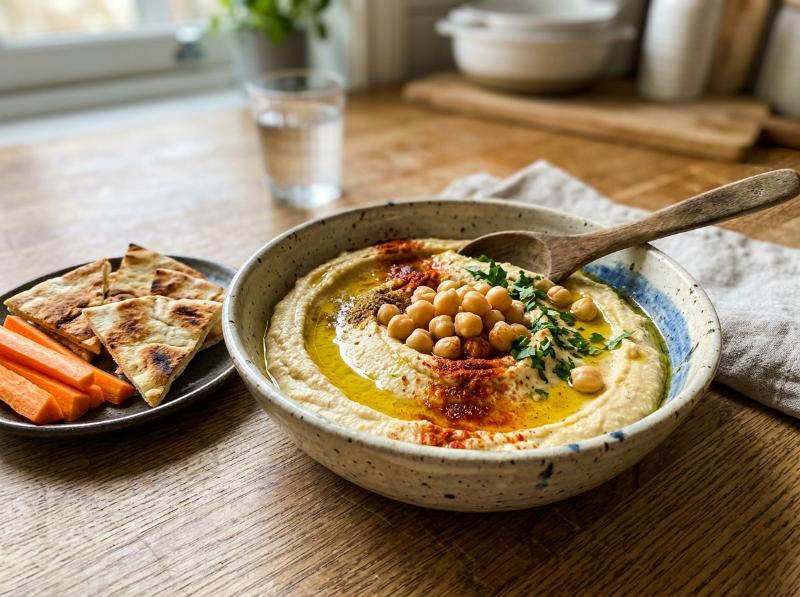Hummus de Garbanzos Casero, Cremoso y Fácil en Thermomix