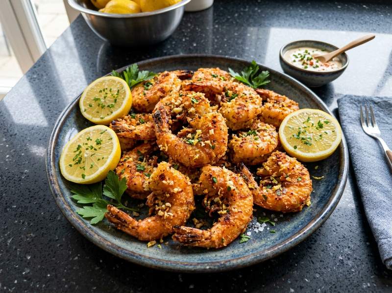 Langostinos al Ajillo en Airfryer (Crujientes, Jugosos y sin Olores)