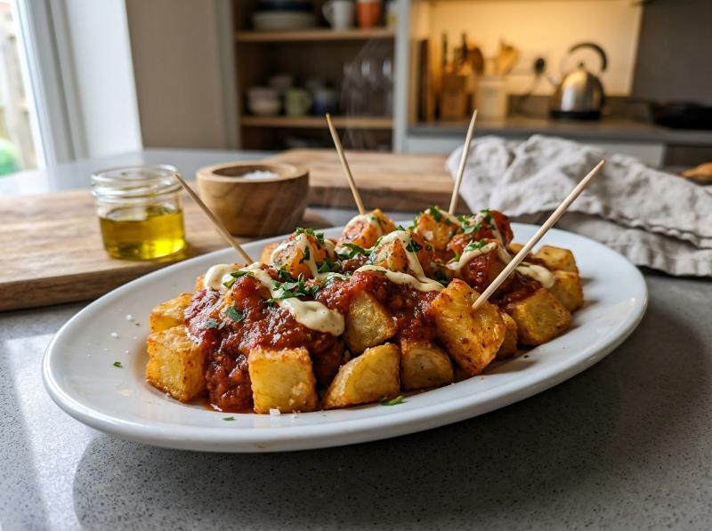 Patatas Bravas Caseras con Salsa Brava Auténtica