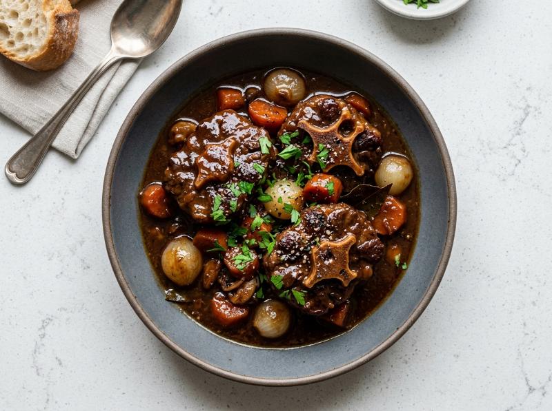 Rabo de Toro Estofado Tradicional en Olla Rápida (Carne Melosa en Salsa Reducida)