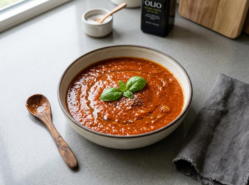 Tomate Frito Casero Tradicional en Thermomix (Espeso, Brillante y Sin Salpicaduras)