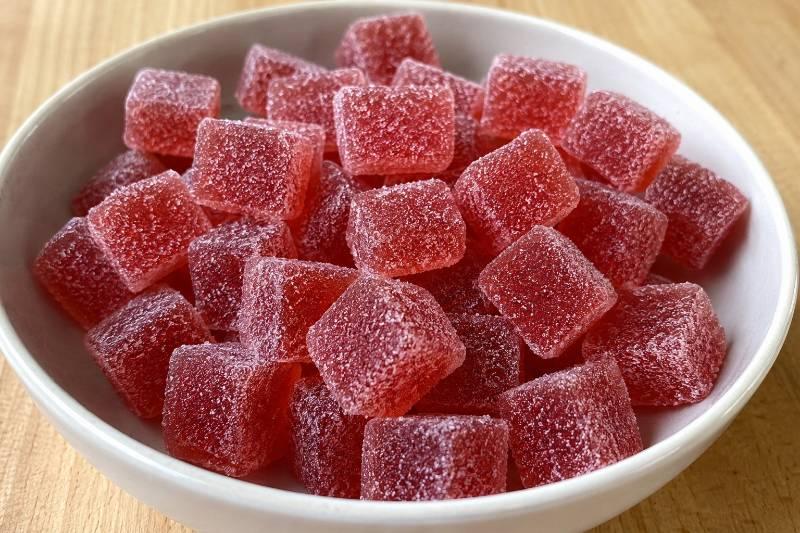 Gominolas virales de fruta y gelatina bajas en calorías